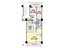 【千葉県/柏市新柏】サンパセオ新柏アネックス 間取り図