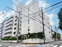 【東京都/板橋区常盤台】常盤台グリーンハイツ 外観：東武東上線「上板橋」駅徒歩8分、「ときわ台」駅徒歩10分。スーパー、コンビニ徒歩10分圏内で生活至便