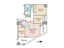 【東京都/豊島区目白】クオス目白ラ・プルーム 間取り図
