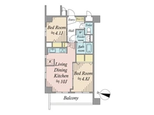 【東京都/豊島区池袋本町】藤和シティコープ池袋 間取り図