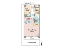 【東京都/板橋区大谷口北町】中板橋第2ローヤルコーポ 間取り図