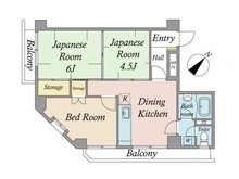 【東京都/豊島区北大塚】パールハイツ大塚 間取り図