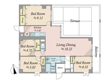 【東京都/町田市森野】町田パークハイツ 間取り図