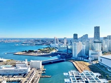 【神奈川県/横浜市神奈川区栄町】ザ・ヨコハマタワーズ バルコニーからの眺望・みなとみらい方面