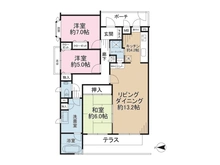 【神奈川県/鎌倉市七里ガ浜東】クリオ鎌倉七里ガ浜 間取り図