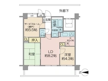 【東京都/練馬区関町北】レーベンハイム武蔵関 間取り図