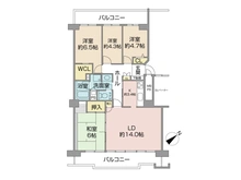 【神奈川県/川崎市麻生区白山】新ゆりグリーンタウン・アカシア街区 間取り図