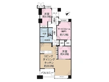 【神奈川県/横浜市港北区新横浜】クレッセント新横浜ツインズイースト 間取り図