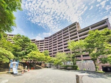 【神奈川県/鎌倉市植木】コープ鎌倉 外観：総戸数１６７戸のビッグコミュニティ！専有面積７６．８６㎡、３ＬＤＫ、専用ポーチ付き、南西向き