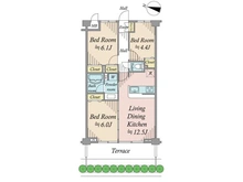 【東京都/練馬区平和台】シーズリカルド平和台 間取り図