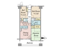 【東京都/練馬区早宮】ライオンズガーデン豊島園 間取り図