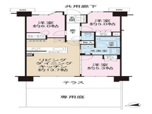 【神奈川県/横浜市戸塚区矢部町】ル・サンク戸塚ブランシエラ 間取り図