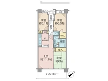 【千葉県/船橋市東中山】コスモ下総中山 間取り図