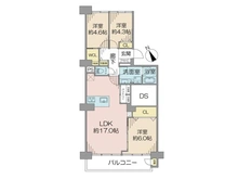 【千葉県/船橋市本中山】西船橋ハイム　3号棟 間取り図