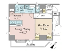 【東京都/目黒区下目黒】ザ・グランフォーリア目黒オープンスクエア 間取り図