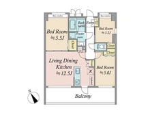 【埼玉県/朝霞市本町】ライオンズマンション朝霞本町第2 間取り図