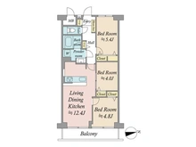 【埼玉県/朝霞市栄町】シャルム第二朝霞 間取り図