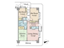【埼玉県/朝霞市根岸台】ライオンズマンション朝霞根岸台第2 間取り図