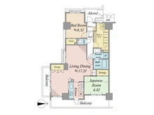 【東京都/国立市東】ナイスアーバン国立大学通り 間取り図