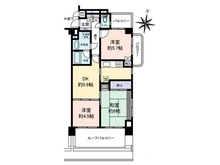 【東京都/足立区東和】グリーンパーク東綾瀬ＩＩＩ 間取り図