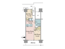 【東京都/江戸川区東葛西】リビオシティ・ルネ葛西 間取り図