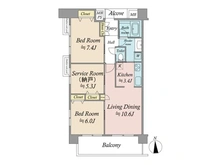【東京都/江戸川区松江】グーディッシュ船堀 間取り図