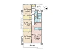 【神奈川県/横浜市鶴見区汐入町】エンゼルブレッサ鶴見汐入 間取り図