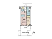 【東京都/新宿区弁天町】グレンドール新宿牛込柳町 間取り図