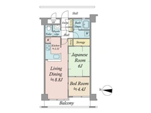 【東京都/練馬区上石神井】グランドメゾン上石神井 間取り図