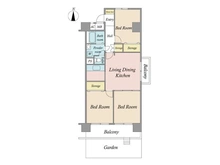 【東京都/荒川区荒川】グリーンコーポ町屋 間取り図
