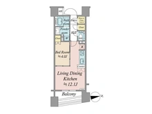 【東京都/台東区東上野】パークホームズ上野 間取り図