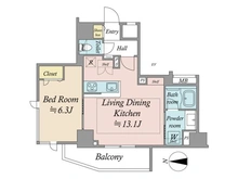 【東京都/台東区東浅草】クレヴィスタ浅草ＩＩ 間取り図