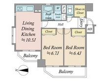 【東京都/荒川区荒川】田園キャッスル町屋 間取り図