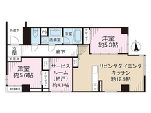 【東京都/荒川区荒川】グランデール三ノ輪 間取り図