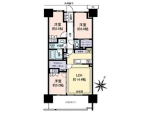 【埼玉県/さいたま市大宮区北袋町】SHINTO　CITY（シントシティ）　D棟 間取り図