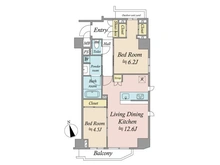 【東京都/北区王子本町】クレイシア・ヴァースクレイシアIDZ王子 間取り図