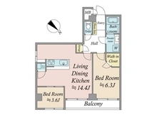 【東京都/北区王子】トーカンマンション王子 間取り図