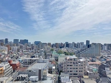 【東京都/品川区荏原】シティインデックス武蔵小山 【眺望写真】14階建て12階部分／東向きバルコニー前面は遮蔽物がなく、眺望・採光良好