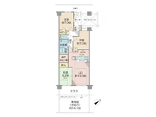【千葉県/千葉市稲毛区穴川】ディアハイム西千葉 間取り図
