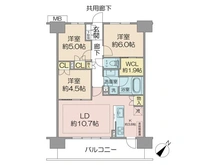 【千葉県/千葉市中央区中央港】プレミアムレジデンス千葉県立美術館前 間取り図