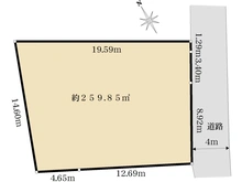 【東京都/世田谷区等々力】世田谷区等々力3丁目　土地 