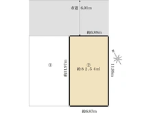 【神奈川県/相模原市中央区中央】相模原市中央区中央3丁目　売地2区画/全2区画 