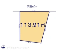【埼玉県/川口市大字峯】川口市大字峯　土地 