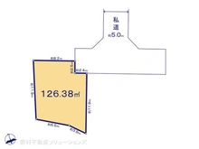 【東京都/東大和市奈良橋】東大和市奈良橋2丁目　土地 