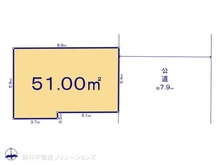 【神奈川県/横浜市鶴見区仲通】横浜市鶴見区仲通2丁目　土地 