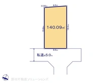 【東京都/日野市新町】日野市新町3丁目　土地 