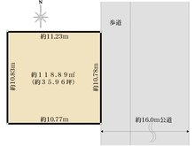 【東京都/江戸川区鹿骨】江戸川区鹿骨5丁目　売地 