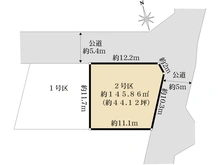 【東京都/武蔵村山市大南】売地：武蔵村山市大南1丁目（2号地） 