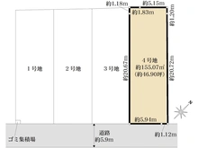 【千葉県/市川市北国分】市川市北国分1丁目土地4号地 