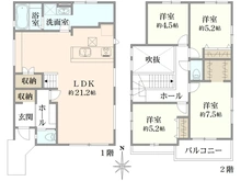 【千葉県/松戸市緑ケ丘】松戸市緑ヶ丘1丁目／新築戸建2号棟 